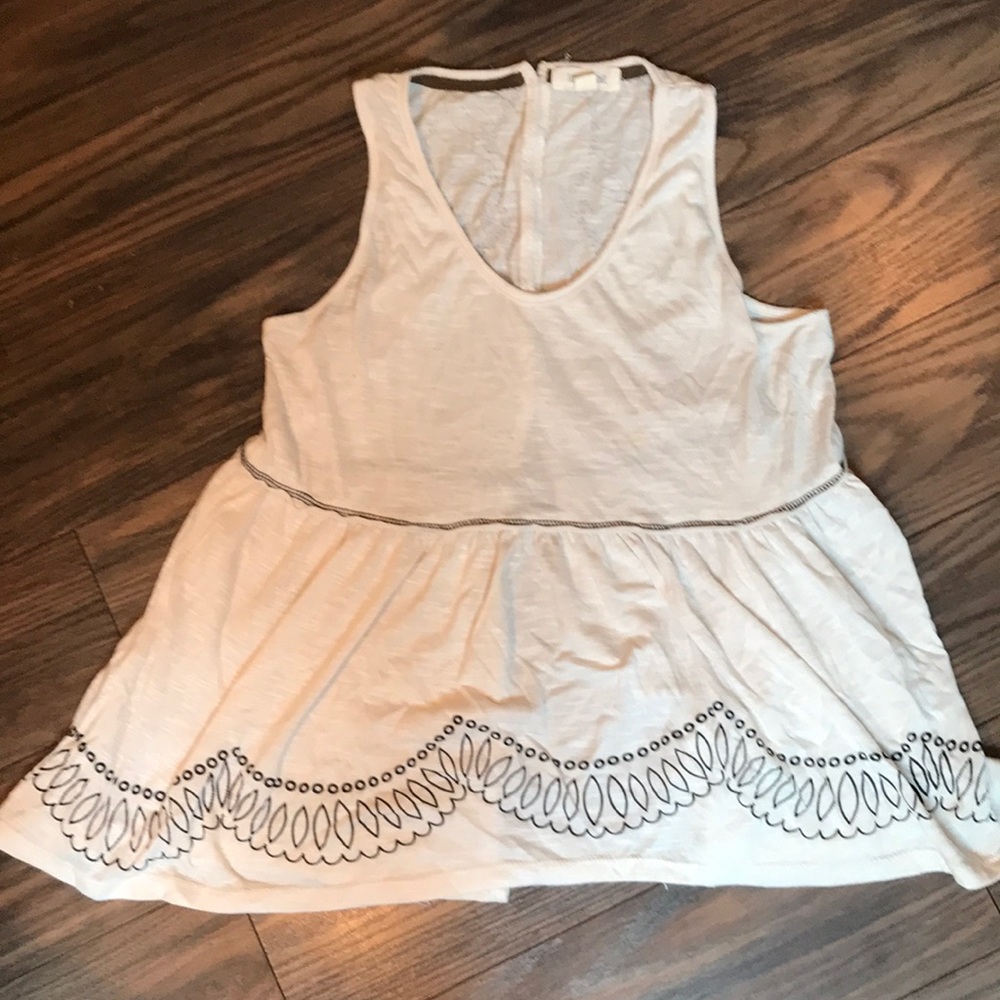 Patterned Peplum Top